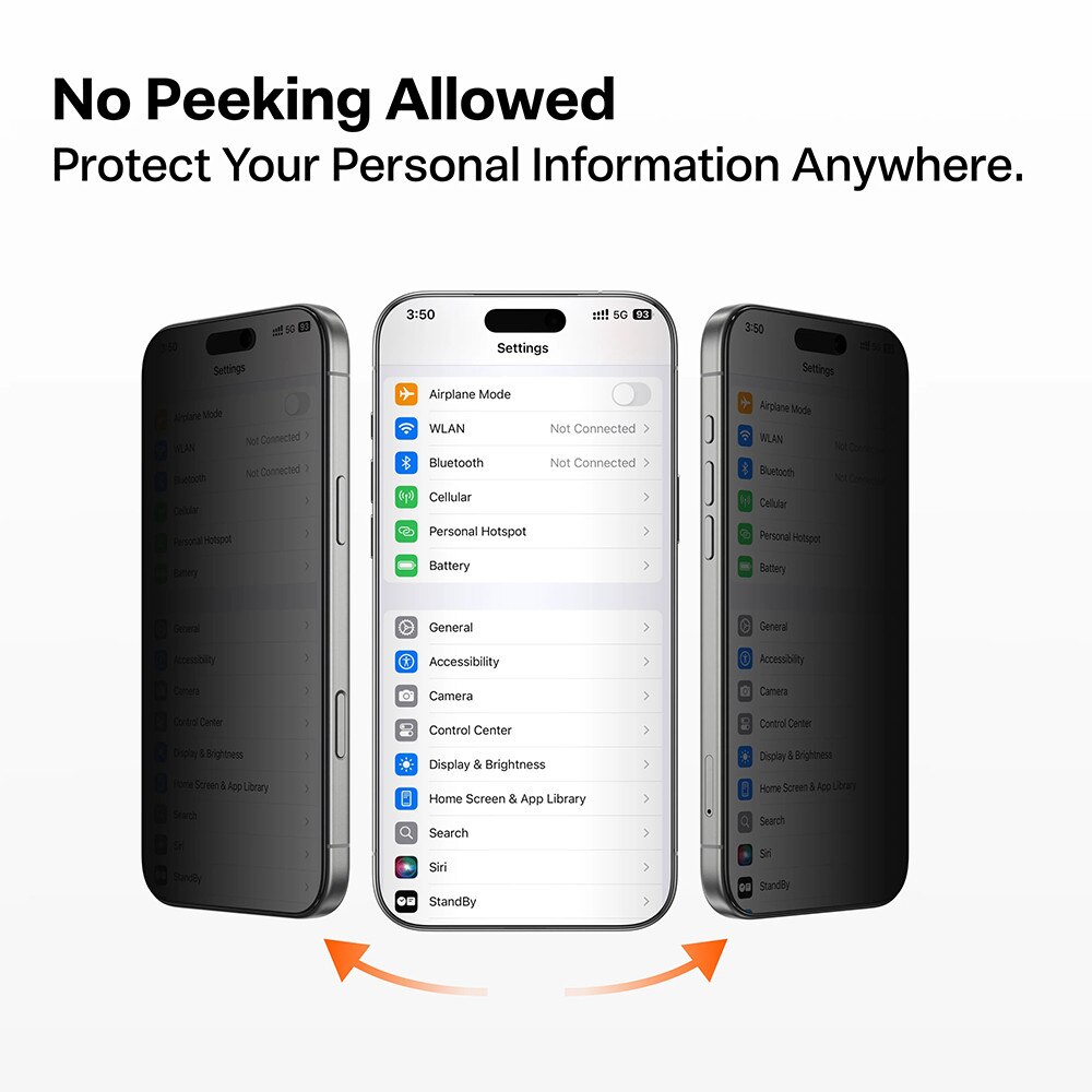Folie Protectie Compatibila cu GlassGo Install Master Privacy, Torras, iPhone 17 Pro - Black