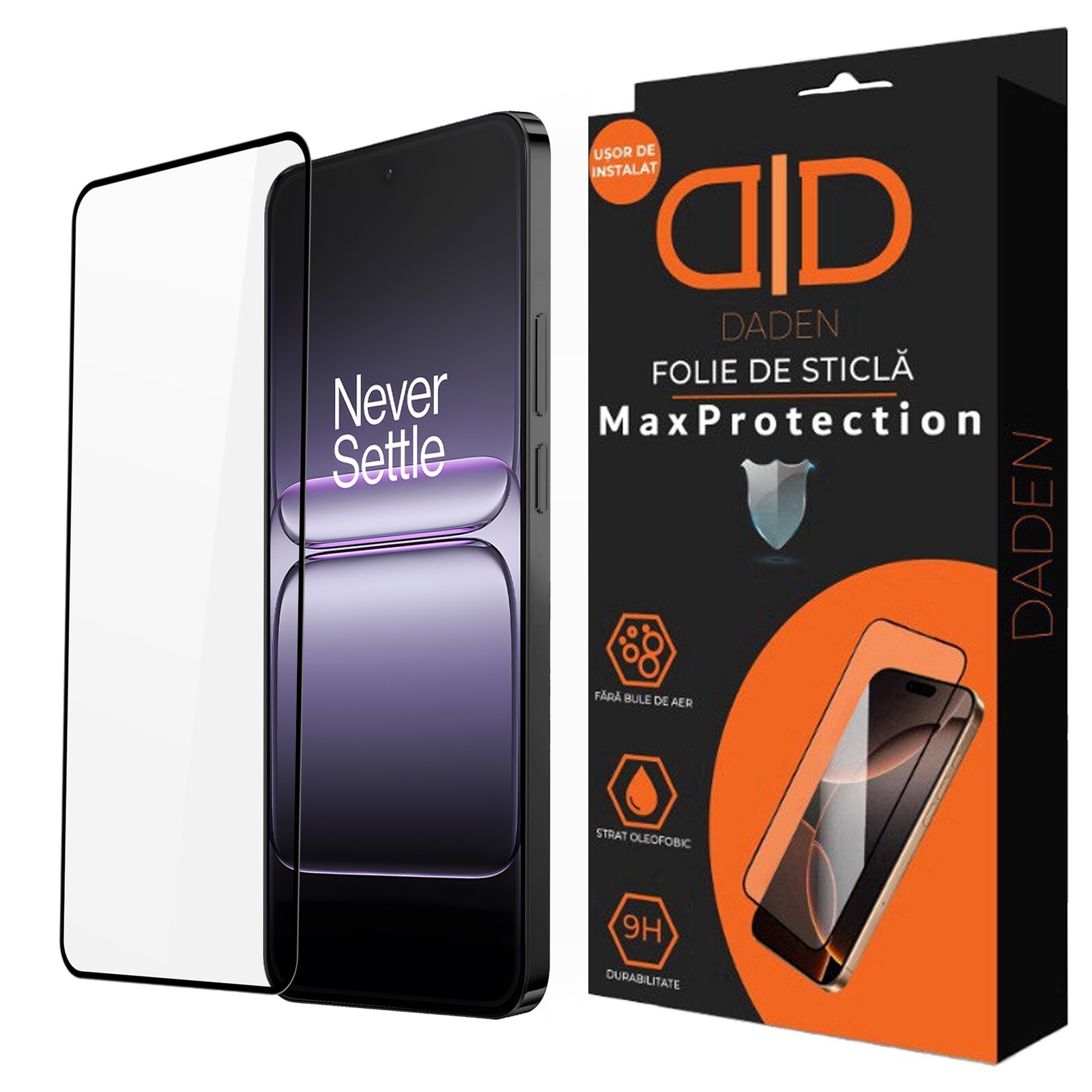 Folie Sticla pentru OnePlus Nord 5 Daden MaxProtection, Full Cover, Protectie Profesionala, Ultra Rezistenta, Calitate Premium