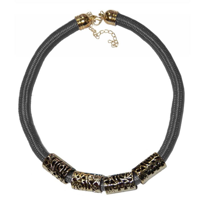 Colier dama Kostibas Fashion, sfoara, gri