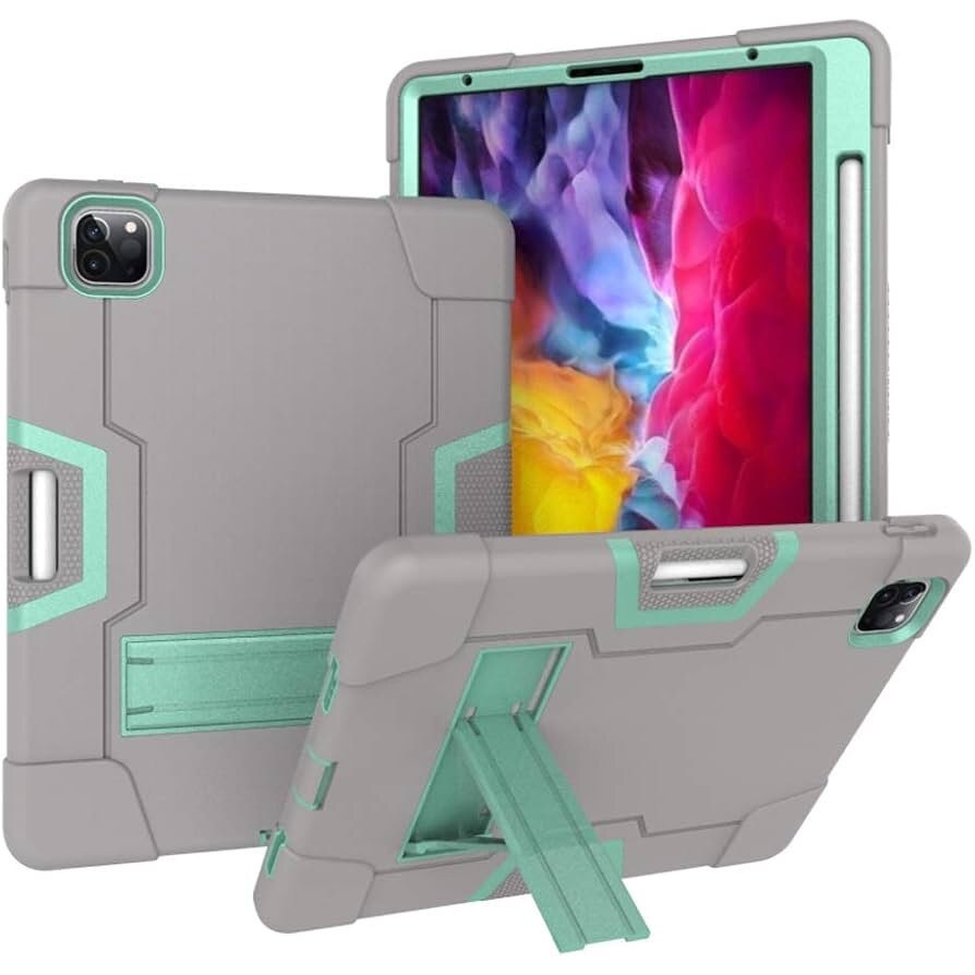 Husa compatibila cu iPad Pro 12.9 (2018/2020/2021) Grey Green