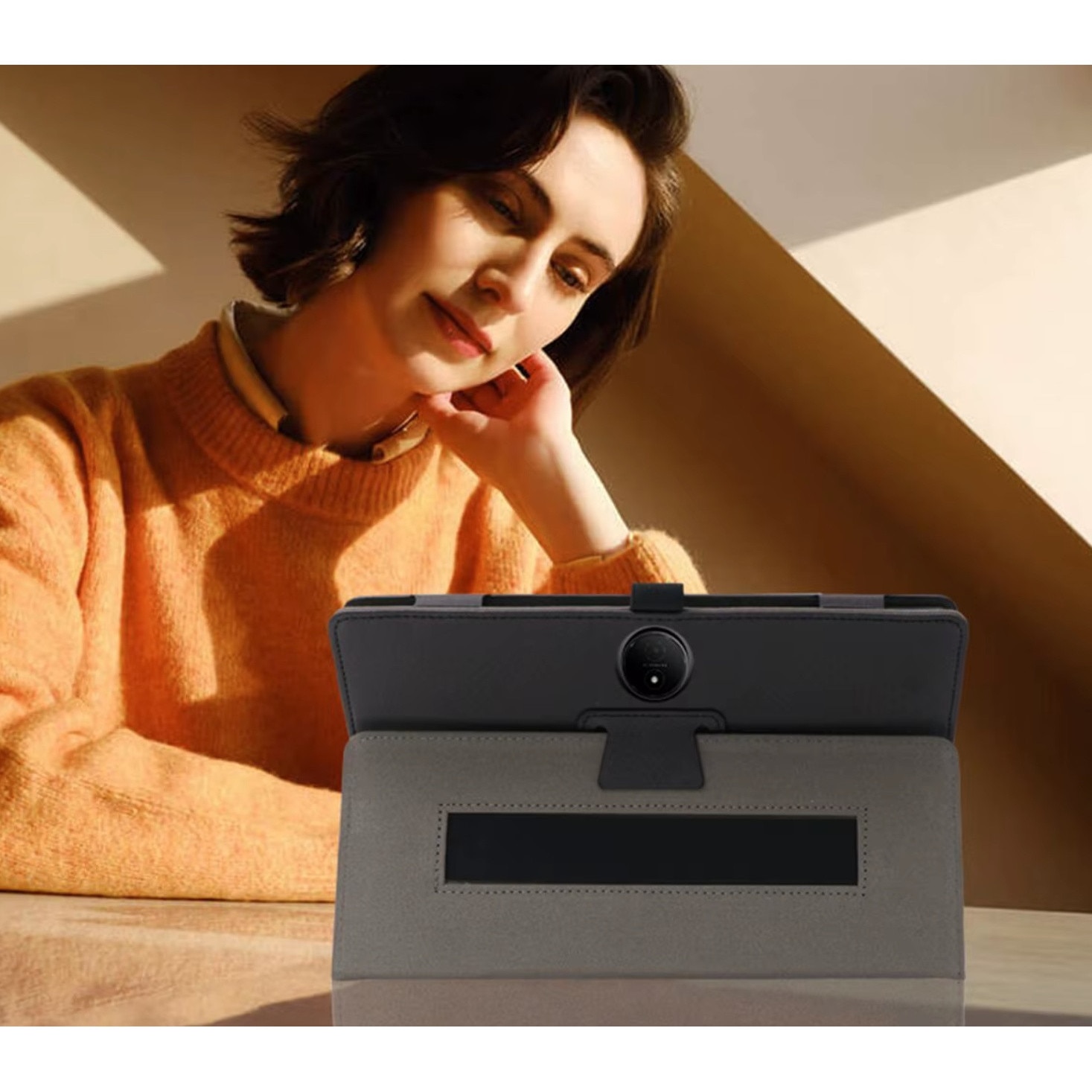Husă pentru tabletă EtuiTab cu suport, maner, negru, 14 "3"