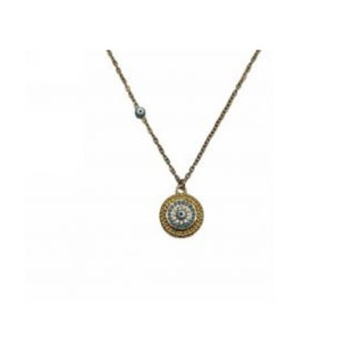 Colier Kostibas, model 1013-653X2, culoare aurie, set 2 bucati