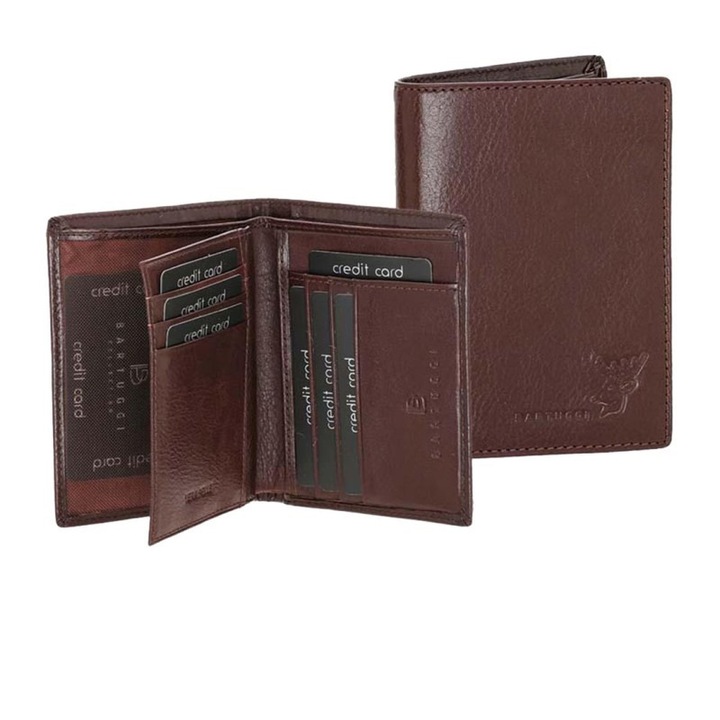 Portofel barbati Bartuggi 171-1649, dermatino, culoare maro