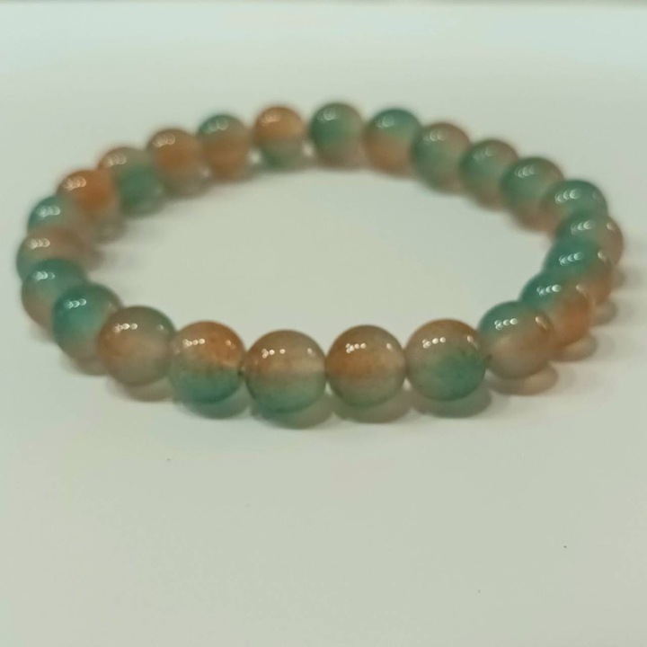 Bratara dama Kostibas Fashion, verde\portocaliu