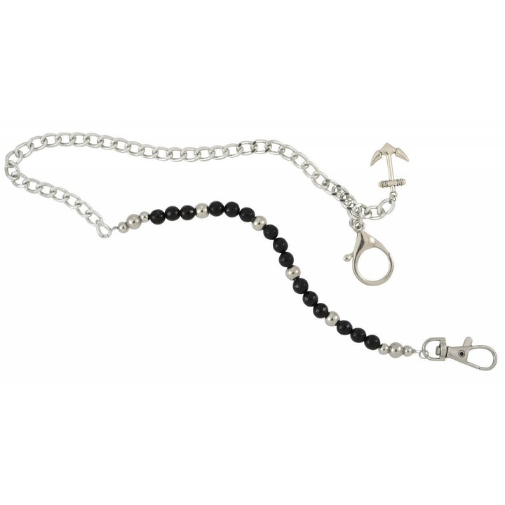 Breloc pentru curea Kostibas, model 6250-845, negru argintiu