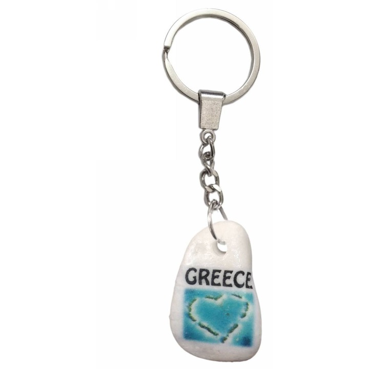 Breloc Kostibas, model 6214-102E, metalic, argintiu