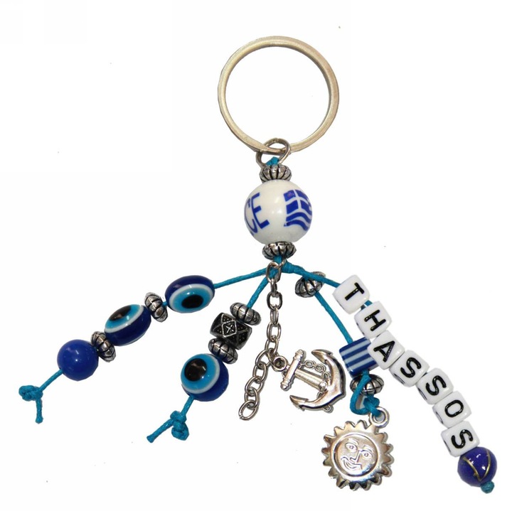 Breloc Kostibas, model 6229-620KA, metalic, albastru