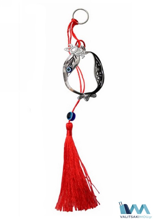 Talisman dama, Kostibas, 6710-508, metal, argintiu , set 4 bucati