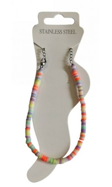 Bratara picior Kostibas, inox, multicolor