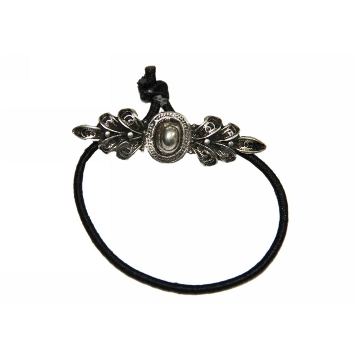 Elastic cu ornament par, Kostibas, Metal/Cauciuc, 4010-537