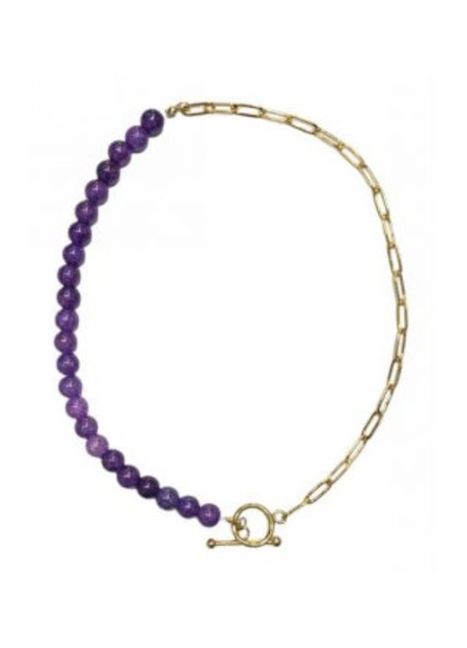 Colier Kostibas, model 1013-775J3, otel, auriu, mov