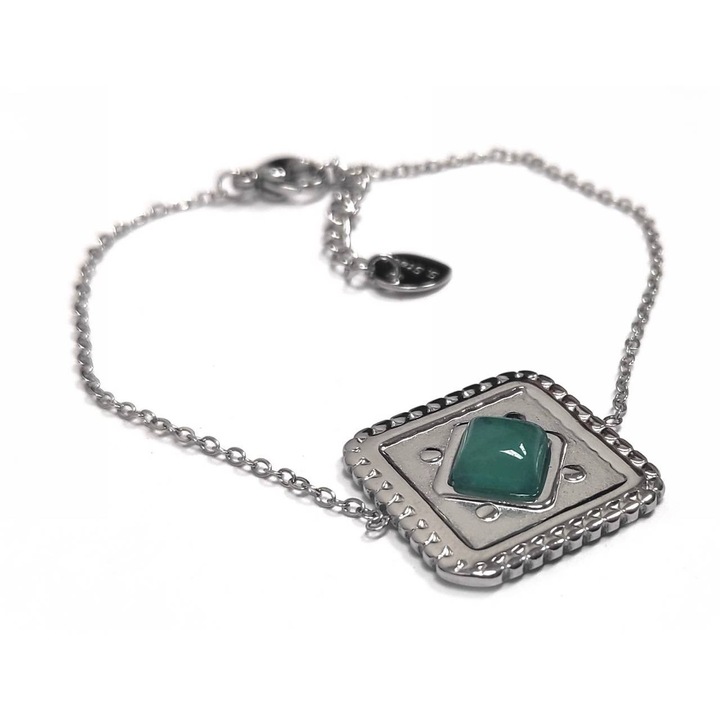 Colier dama, Karma, model 2312-111A, argintiu