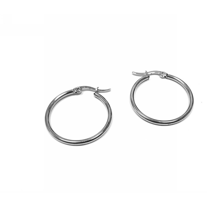 Cercei dama Karma 2331-025A, argintiu