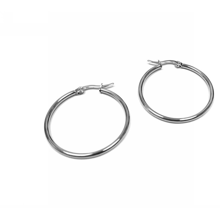 Cercei dama Karma, model 2331-030A, argintiu