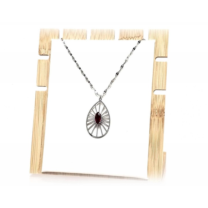 Colier dama, Karma, model 2513-115A, argintiu