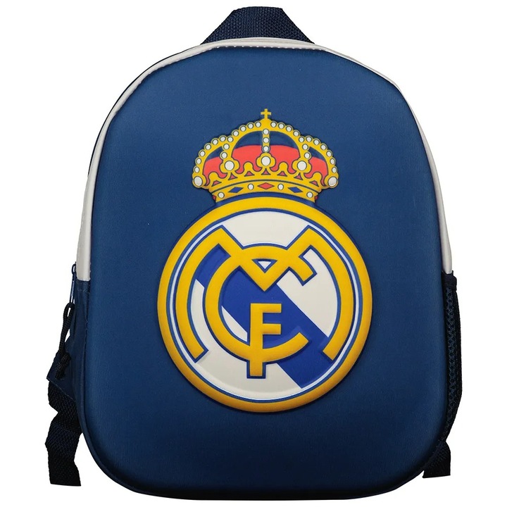 Geanta scolara Safta Real Madrid, poliester, albastra