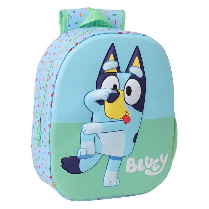 Rucsac scolar Safta Bluey, poliester, albastru