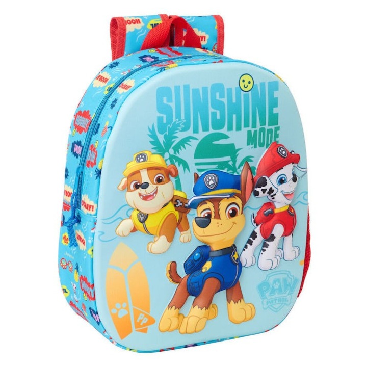 Rucsac Safta Paw Patrol, Poliester, Albastru