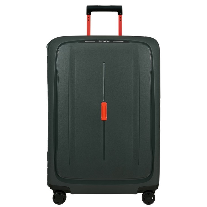 Troler Samsonite Essens Circular Spinner, Polypropylen, 70x40x30cm, Verde/Portocaliu