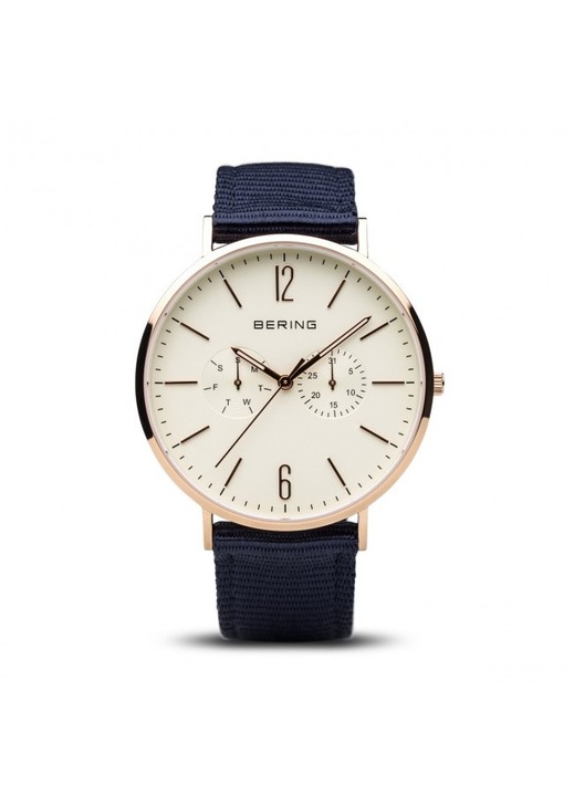 Ceas barbatesc Bering 14240-864B, 40mm, bleumarin