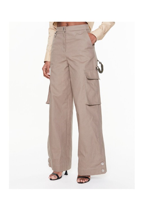 Pantaloni pentru dama Remain, bej, stofa, 36 EU