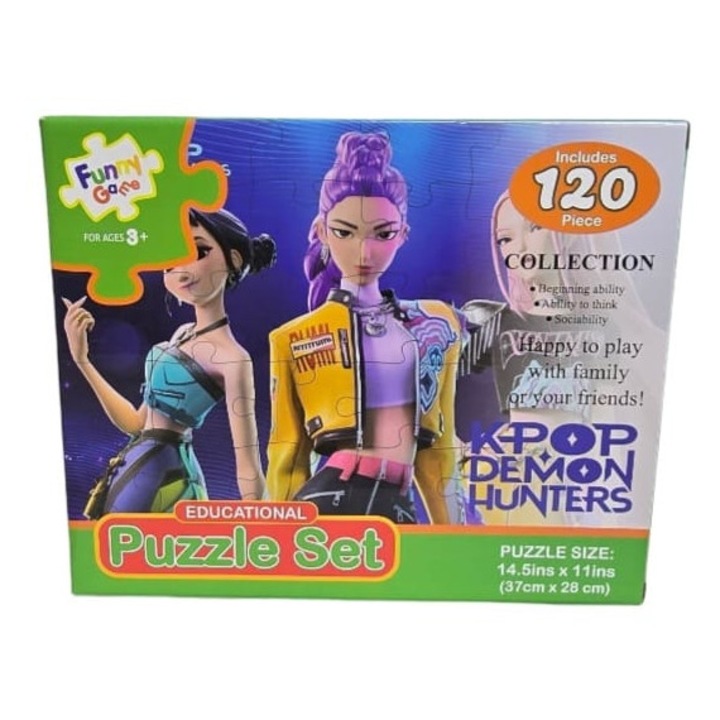 Puzzle copii, K Pop Demon Hunters, multicolor, 120 piese, 3 ani+