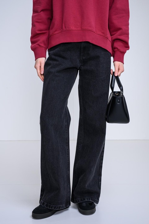 Pegador, Bő szárú farmernadrág, Koptatott fekete