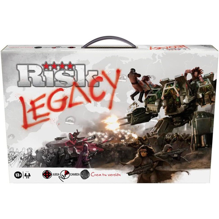 Joc de societate Hasbro Risk Legacy, 3-5 jucatori, 1 ora, componente sigilate