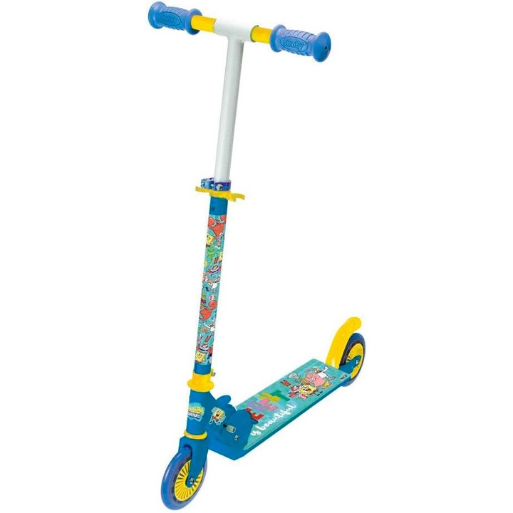 SMOBY SpongeBob roller, állítható fogantyú, strapabíró felület, 67x70cm