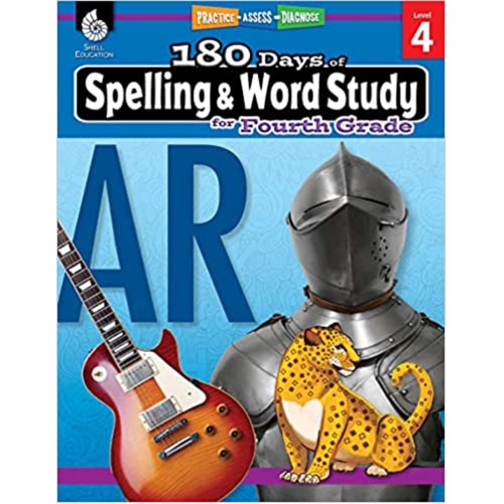 180 Days of Spelling & Word Study Fourth Grade, manual ortografie limba engleza, clasa a 4-a, Shell Education