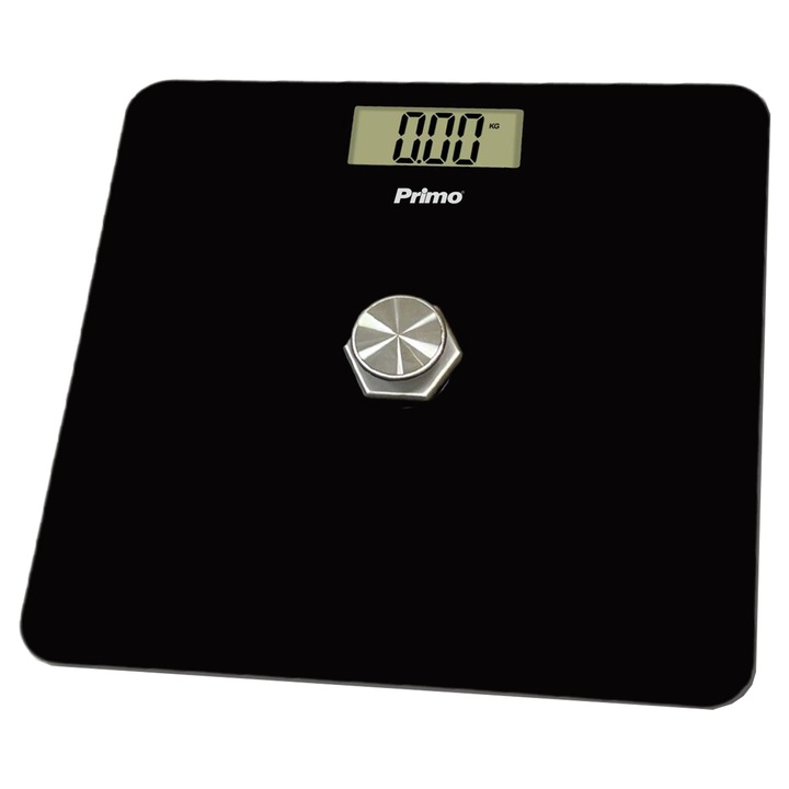 Cantar corporal PRIMO Zygaria Somatos Kinetic 180Kg, 28x28cm, negru, 2 diaphoretikes monades