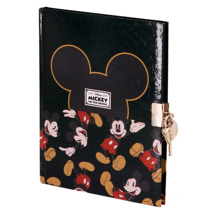 Jurnal Disney Mickey cu cheie, Karactermania, 21x13x1cm
