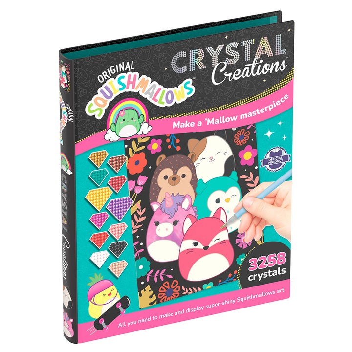 Set creativ copii Curious Universe, Crystal Creations, Squishmallows, multicolor
