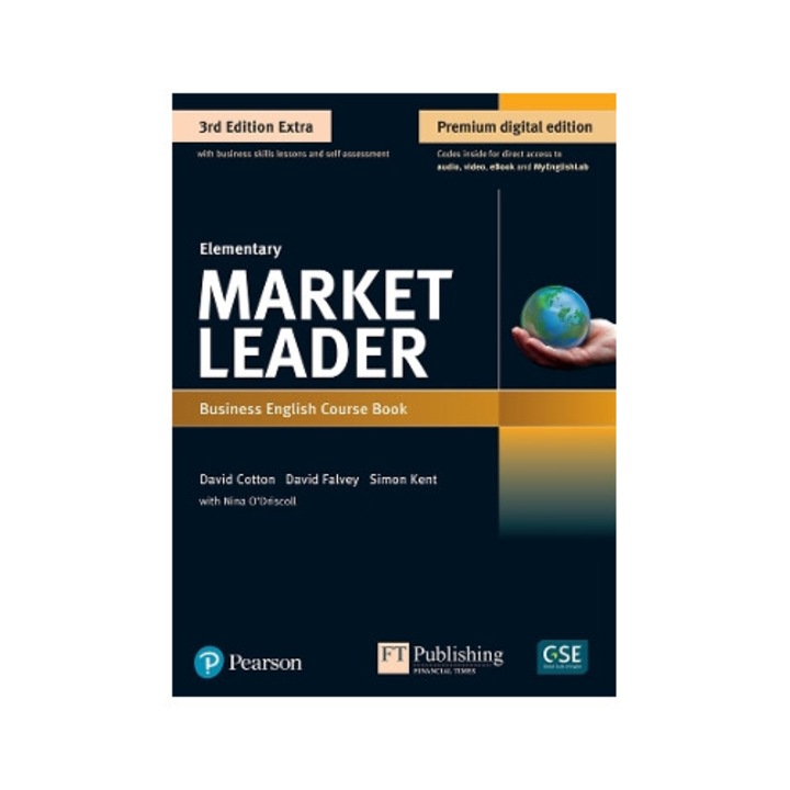 PEARSON, Market Leader Extra Elementary, set cu ebook, resurse digitale, DVD