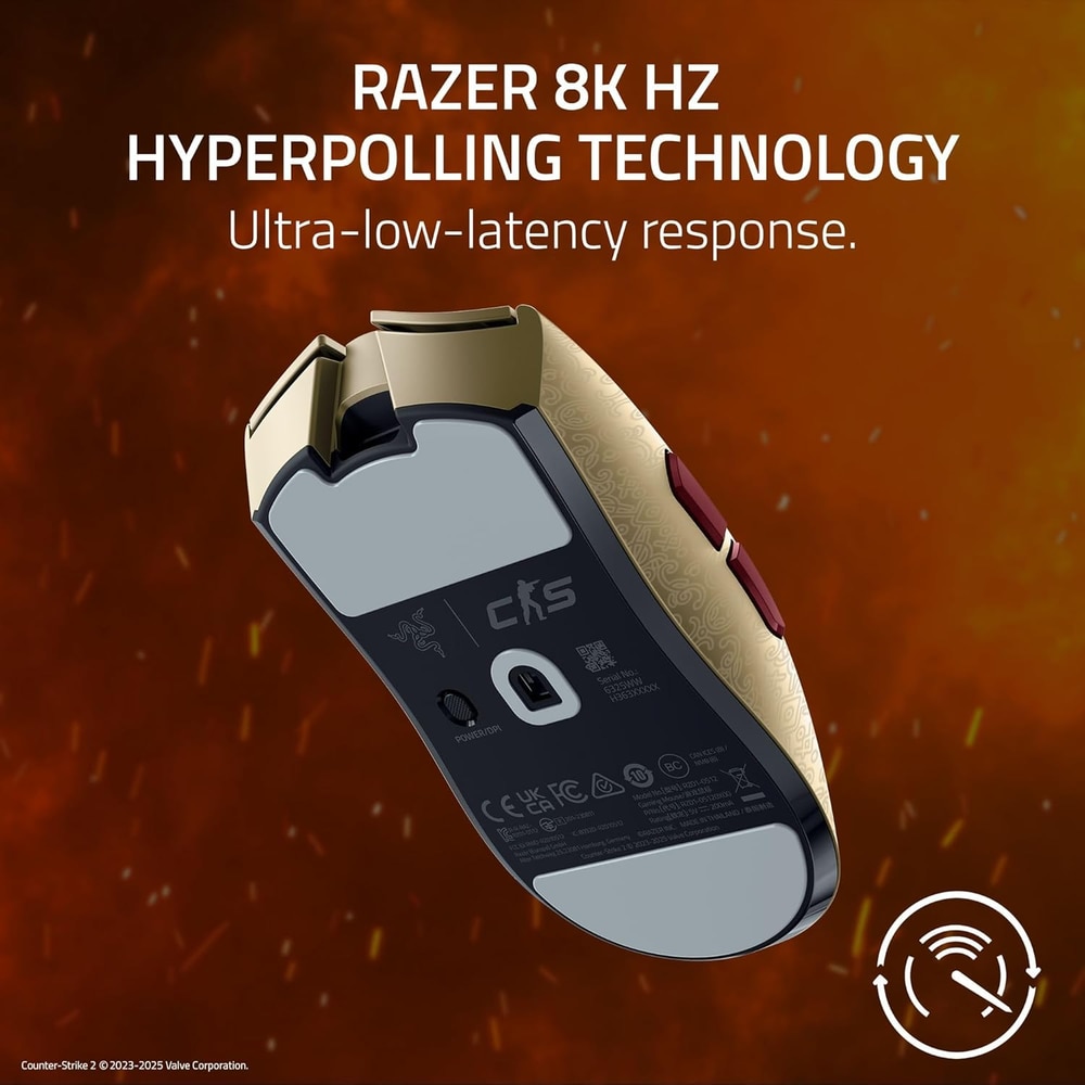 Mouse Gaming Wireless Razer Viper V3 Pro Counter Strike 2 Edition