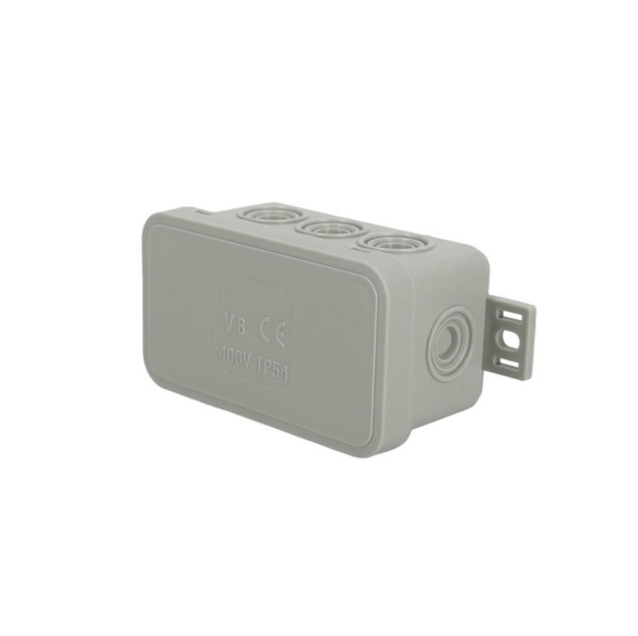 Doza de Derivatie EDO Solutions, IP54, 8 Intrari, Gri, 80x45x41mm