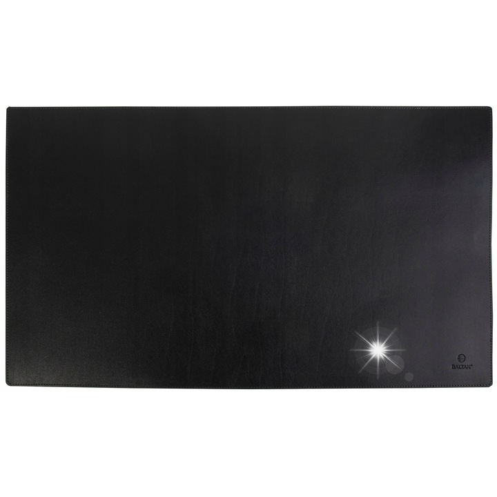 Подложка за мишка Baltan, естествена кожа, 60x35 см, черна, дебелина 3,5 мм
