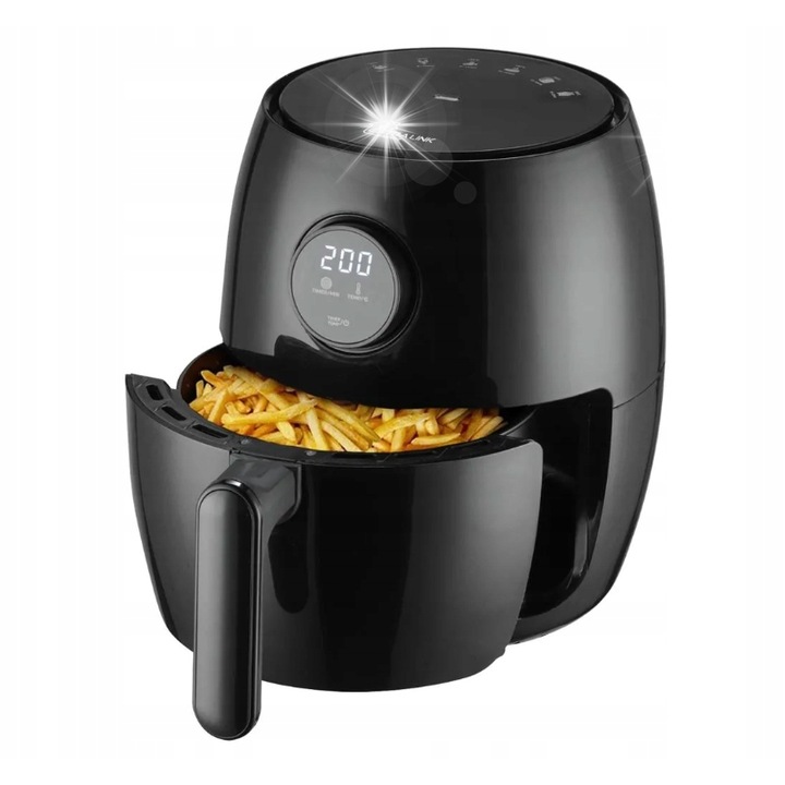 Olajmentes fritőz, Extralink SJ-200, 2L, 1000W, fekete