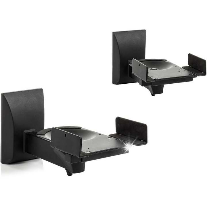 Stell fali hangszórótartó, 25kg, 2 db, fekete, 142x152x135-280mm