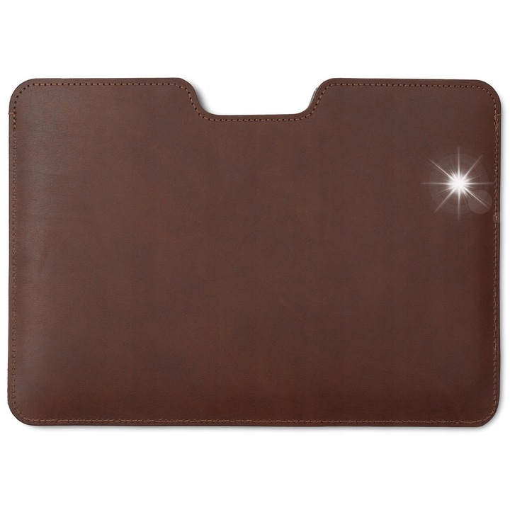 Laptop tok 13 hüvelykes, Baltan, Premium RAZOR, természetes bőr, Sötétbarna