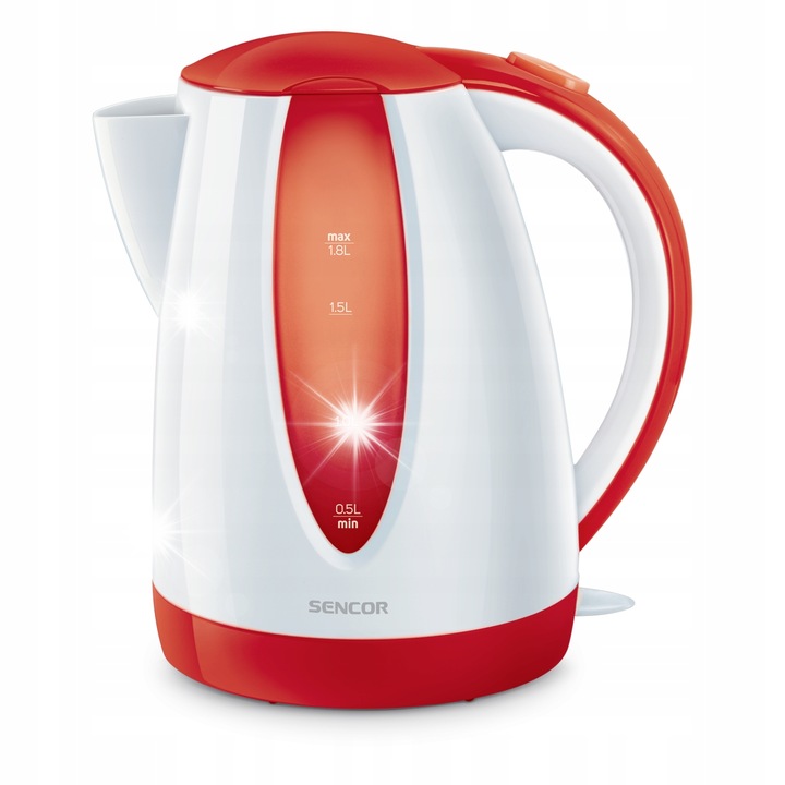Fierbator Lafe CEG017, 1,7L, 2200W, sticla, inox, iluminare LED