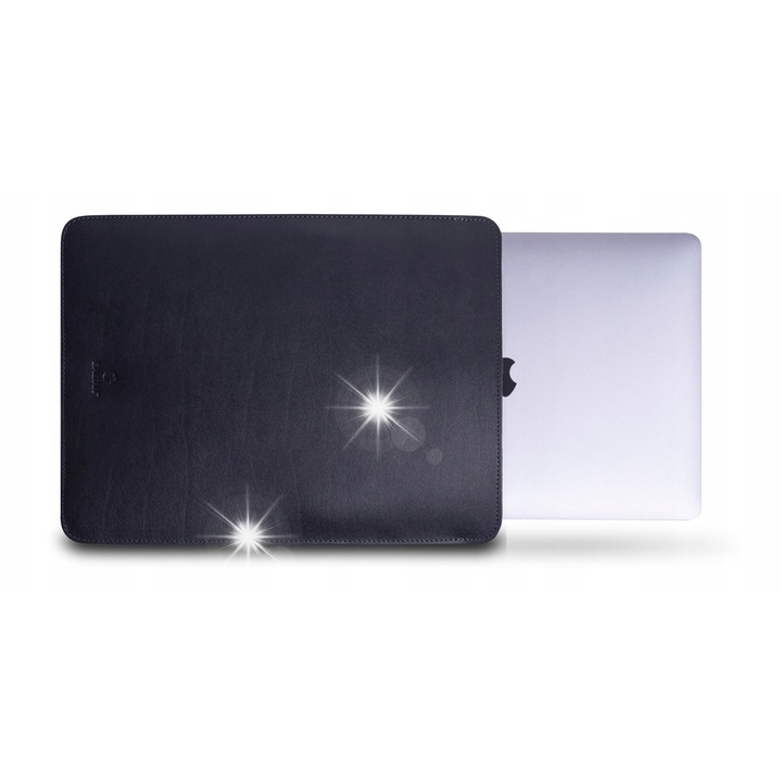 Laptop tok, Baltan, Sleeve AIR, valódi bőr, fekete, 330x250x8mm