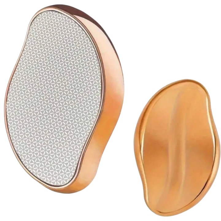 Епилатор с кристали, безболезнен, премахване на нежелано окосмяване, розово злато