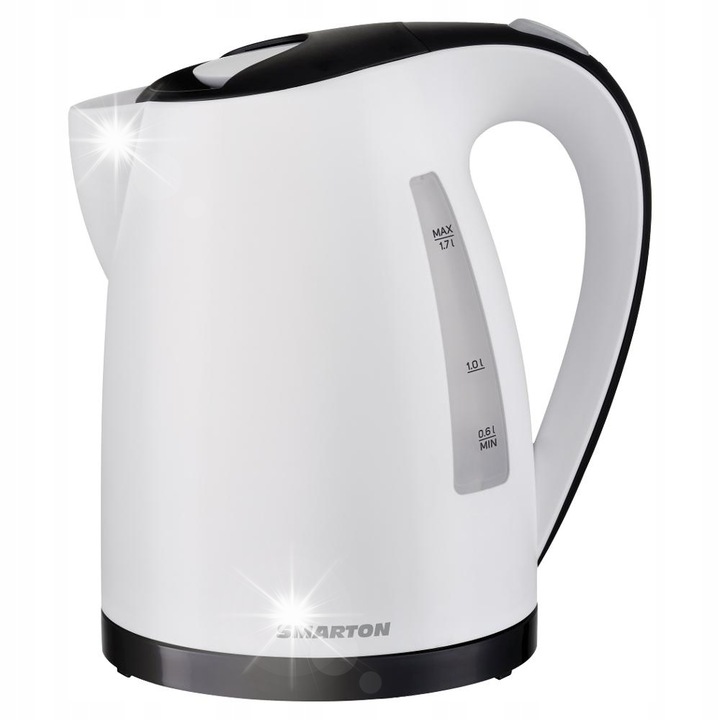 Fierbator electric Smarton WK 520, 2200W, 1.7L, filtru detasabil, alb