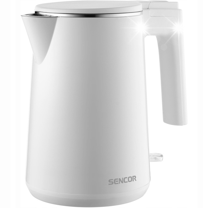 Fierbator electric Adler, model AD 1305, 1,7L, sticla, negru-auriu, 5 niveluri temperatura, display LED