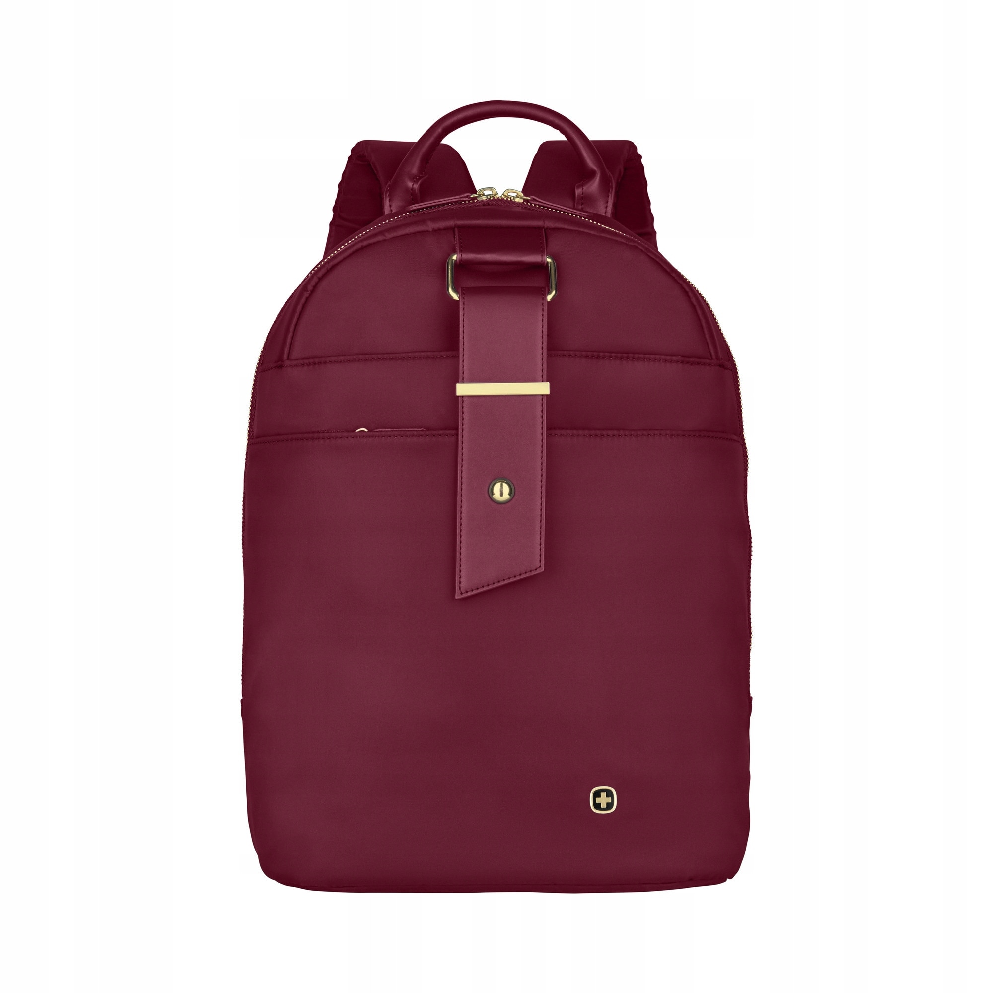 Wenger, Rucsac pentru laptop din textil, captusit cu compartiment pentru laptop 13'' si buzunar pentru tableta, Alexa, Bordo, 17x28x39 cm