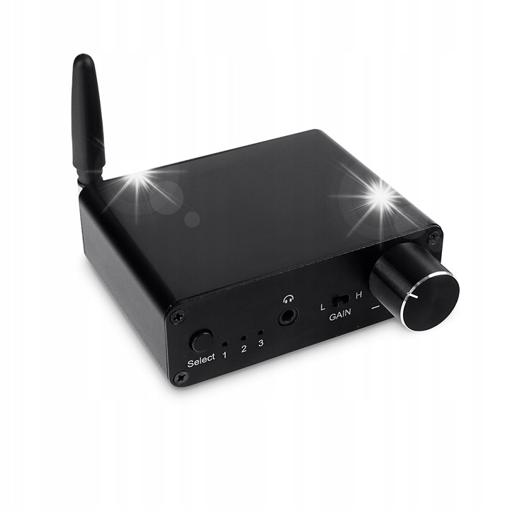 Spacetronik SP-HDC12 цифров към аналогов аудио конвертор, Toslink, коаксиален, Bluetooth, 3,5 мм, пълен комплект