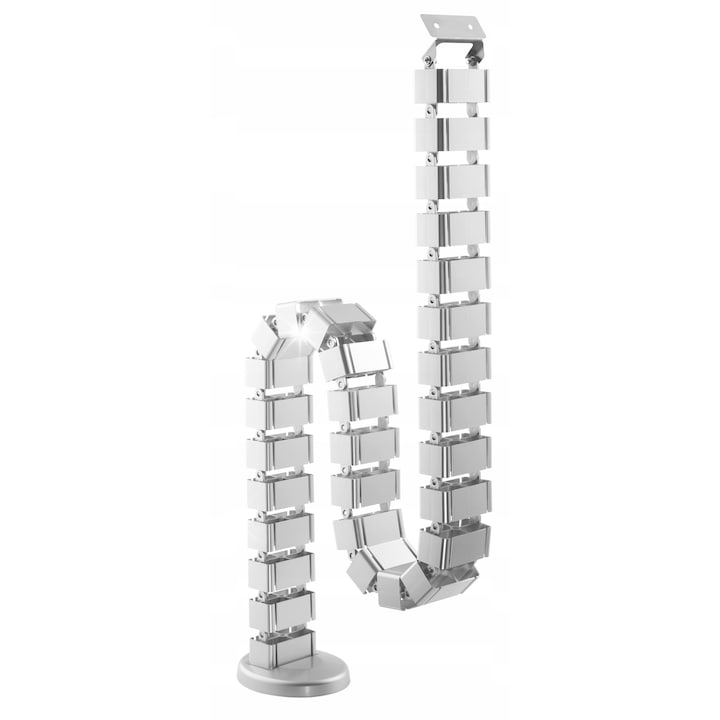 Органайзер за кабели Spacetronik SPK-180, 30 модула, сребрист, 107x129x1285mm