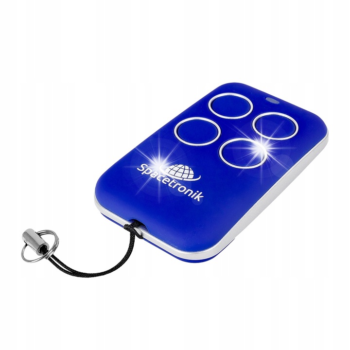 Spacetronik távirányító, 280-868MHz, 4 csatornás, kék, 6,5x3,9x1,4cm