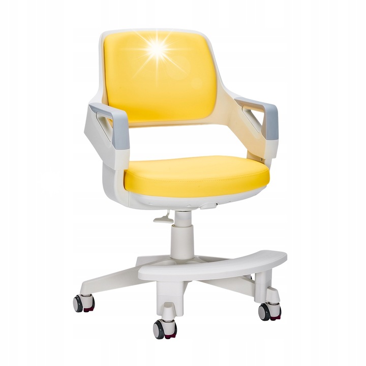 Офис стол Spacetronik, въртящ се, регулируем, жълт